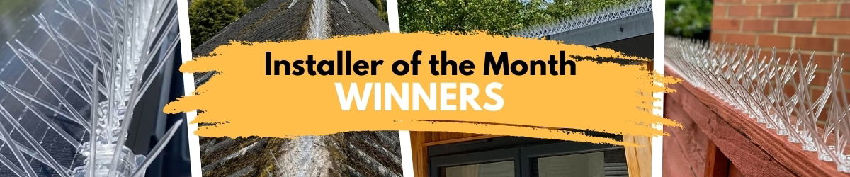 Defender Bird Spikes Installer of the Month - Winners